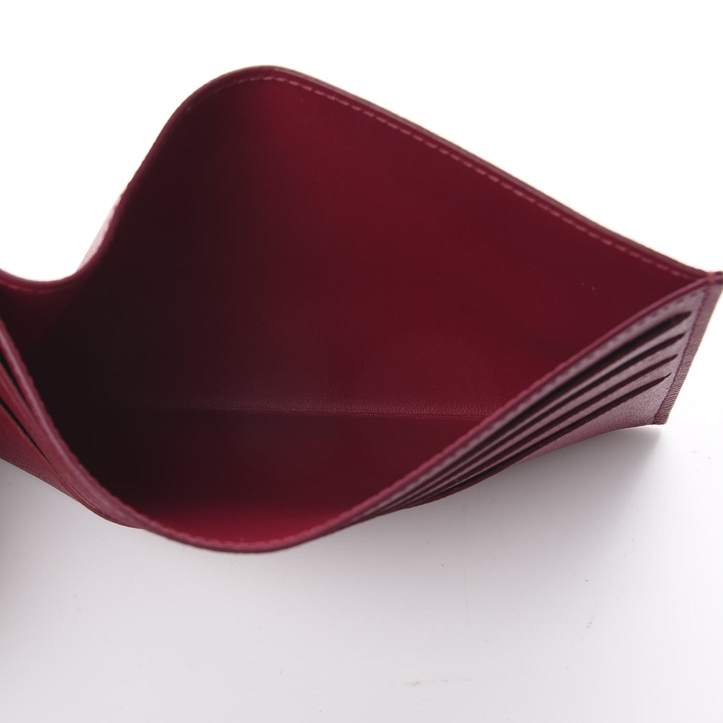 Calfskin Felicie Card Holder Insert Fuchsia