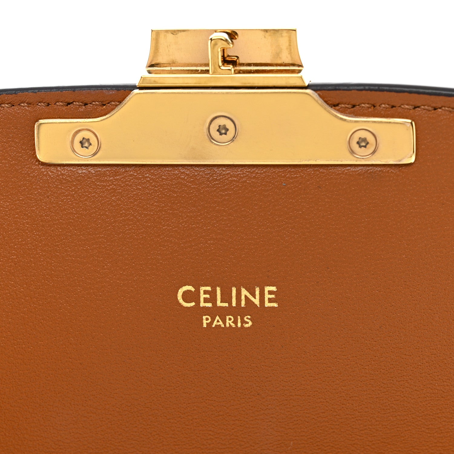 Celine Raffia Jacquard Calfskin Medium Triomphe Natural Tan 6 of 12