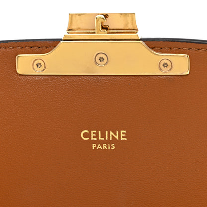 Celine Raffia Jacquard Calfskin Medium Triomphe Natural Tan 6 of 12