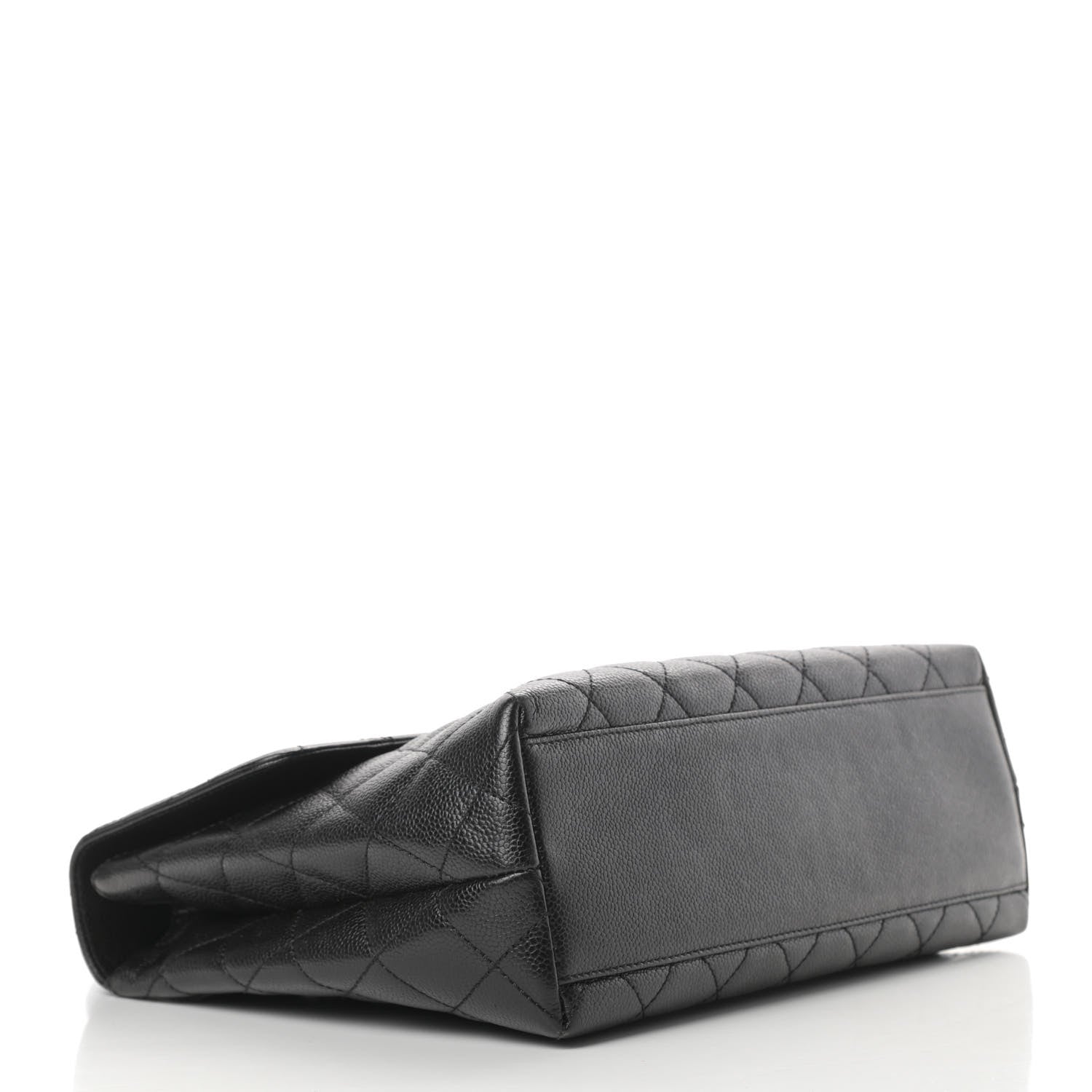 Chanel Caviar Quilted Jumbo Kelly Flap Black 4 of 12