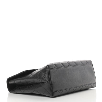 Chanel Caviar Quilted Jumbo Kelly Flap Black 4 of 12