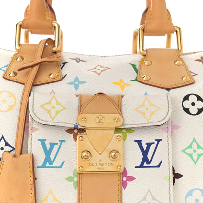Louis Vuitton Monogram Multicolor Speedy 30 White 7 of 11