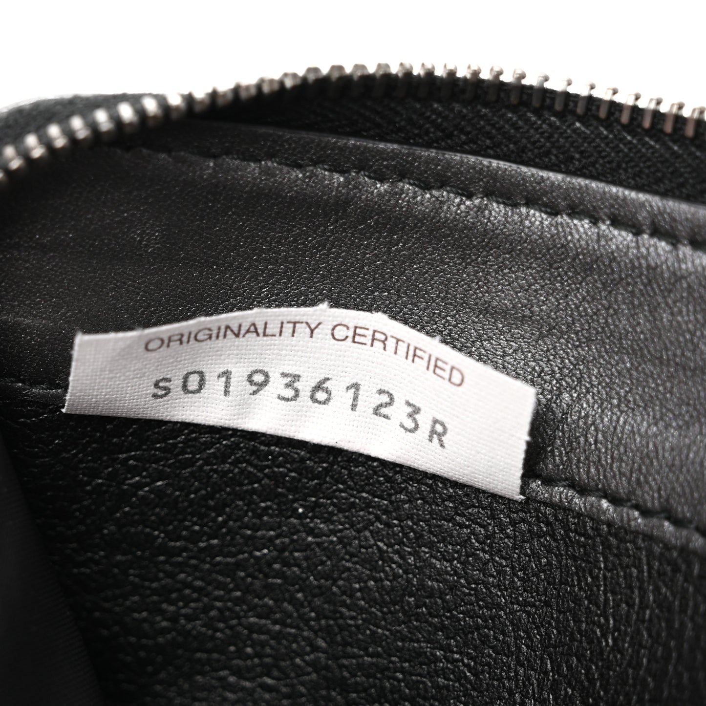 Metallic Nappa Intrecciato Zip Around Wallet Grey