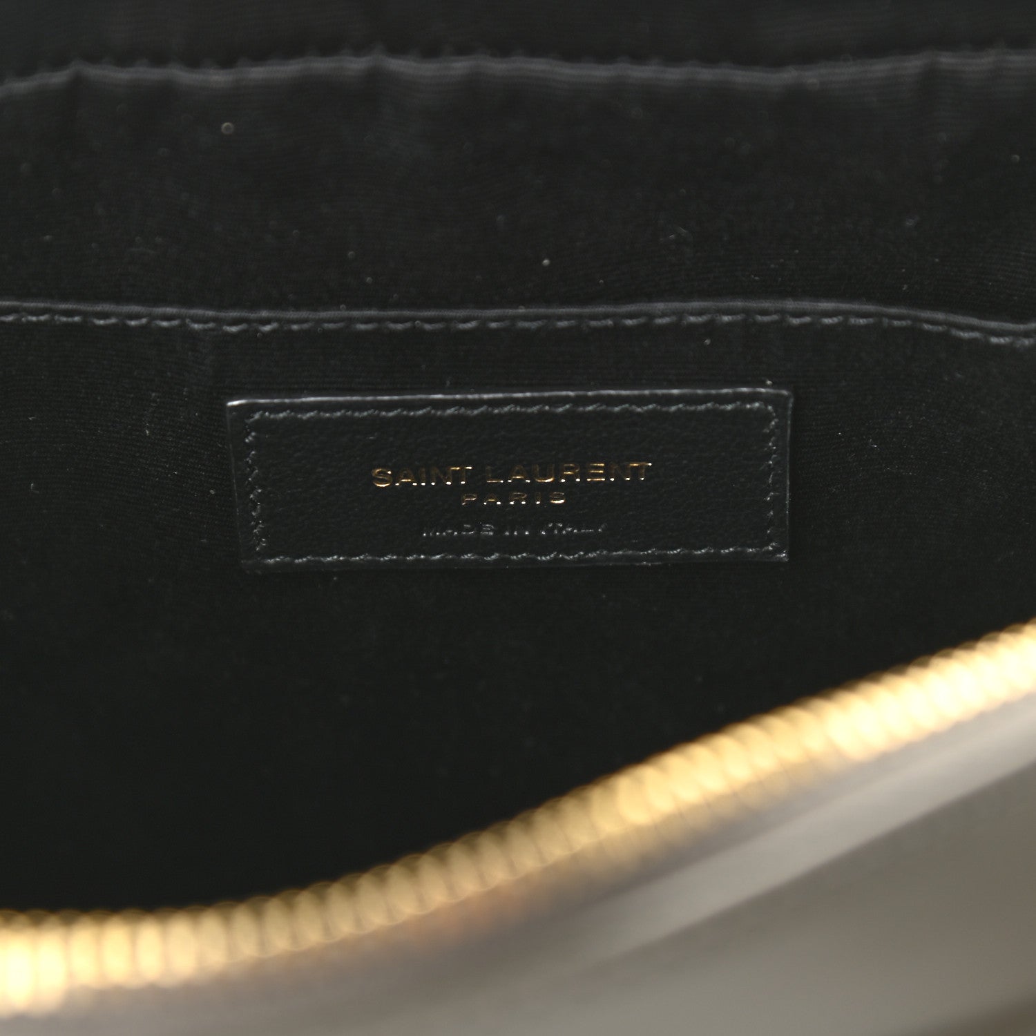 Saint Laurent Calfskin Matelasse Monogram Lou Camera Bag Grey Kaki 6 of 10