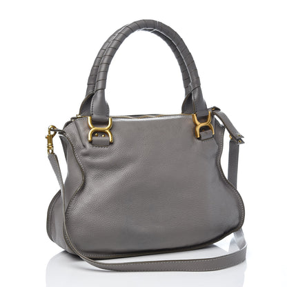 Chloe Calfskin Medium Marcie Satchel Cashmere Grey 4 of 13