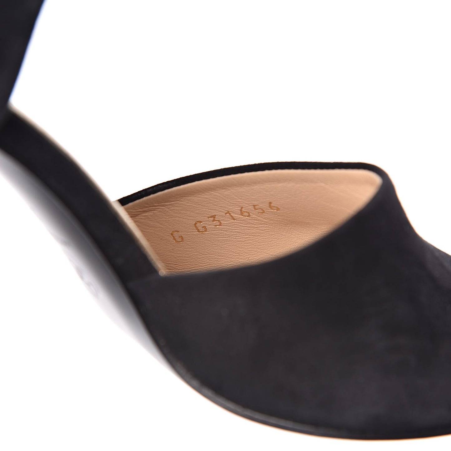 Suede Sandals 37 Black