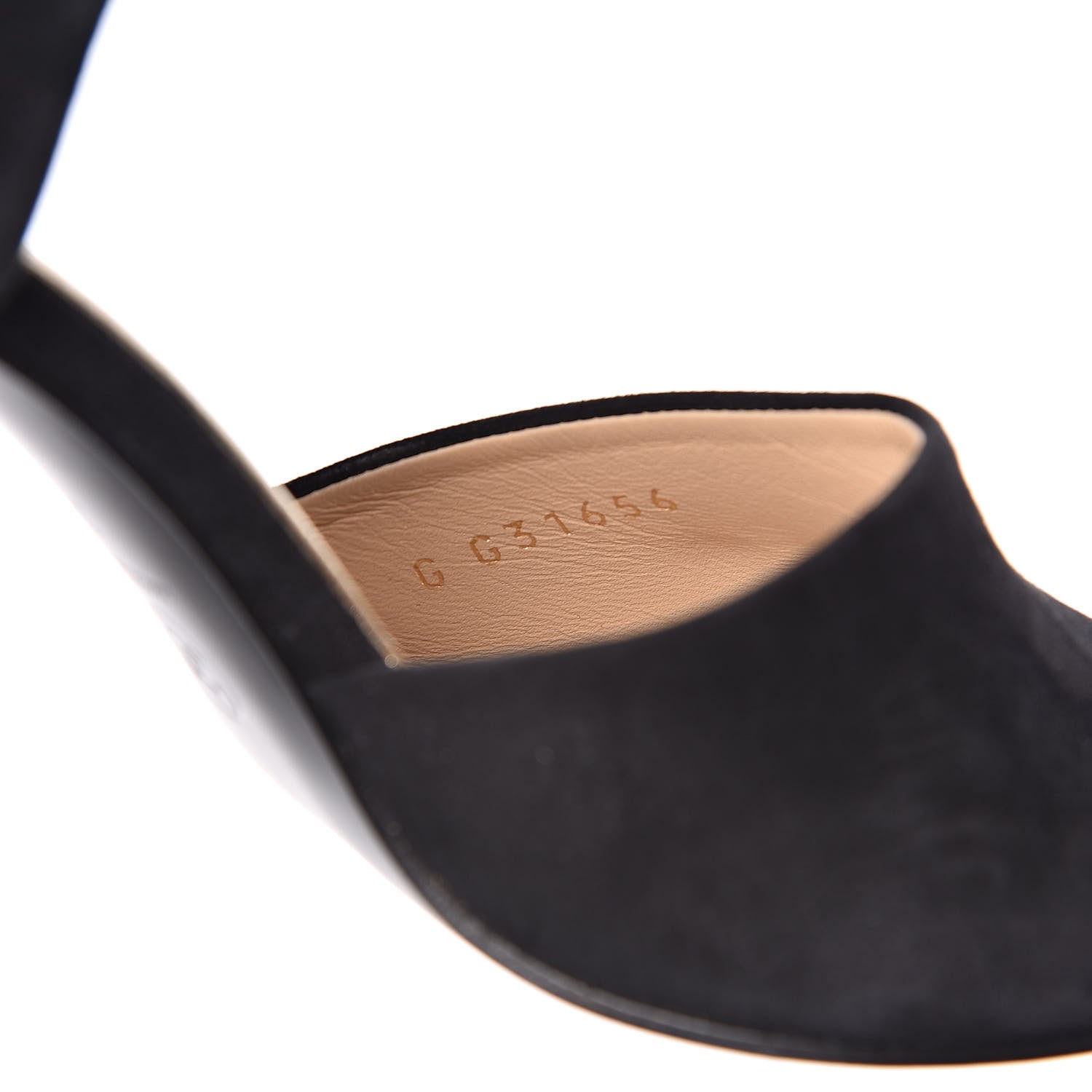Chanel Suede Sandals 37 Black 9 of 10