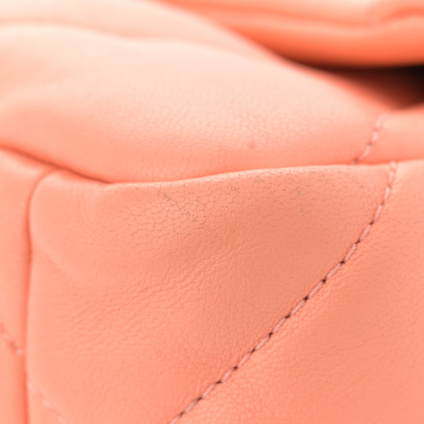 Lambskin Quilted Medium Chanel 19 Flap Light Orange