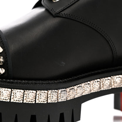 Christian Louboutin Spikes Combat Boots 38.5 Black 12 of 15