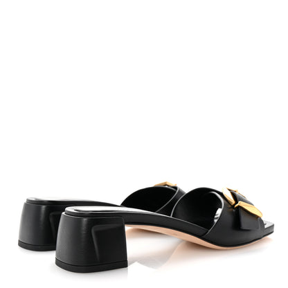 Jimmy Choo Smooth Calfskin Hawke 40 Mule Sandals 35.5 Black 5 of 9