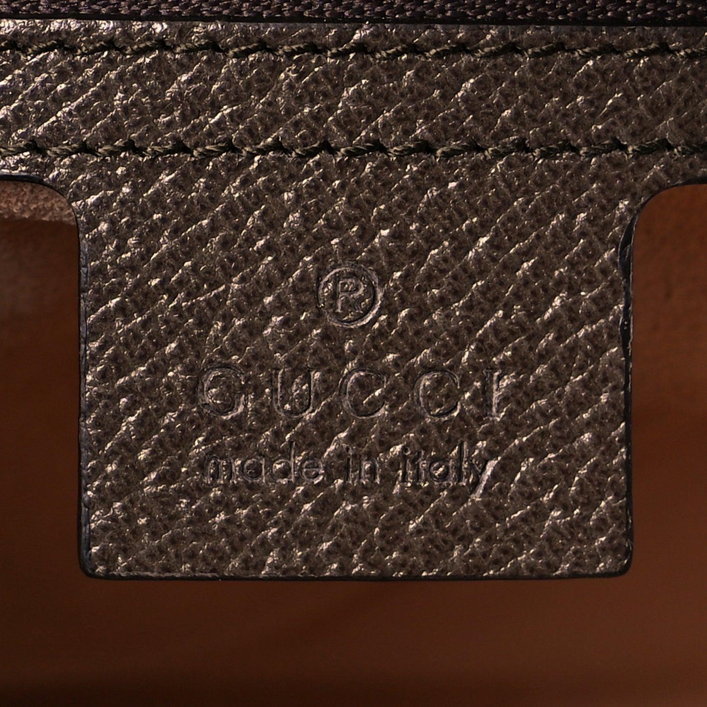 GG Supreme Web Small Ophidia Top Handle Shoulder Bag Brown