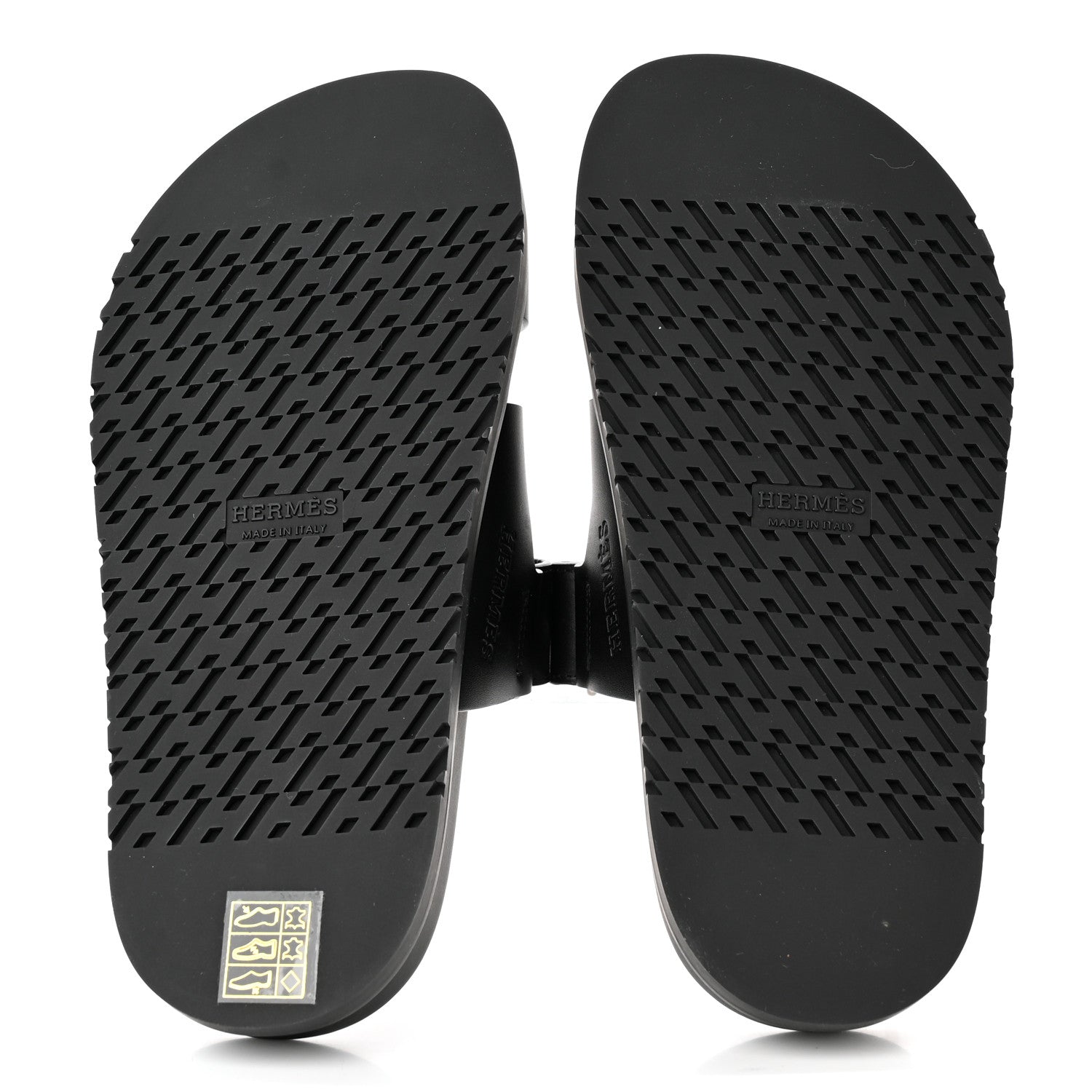 Hermes Calfskin Womens Chypre Sandals 35.5 Black 5 of 8