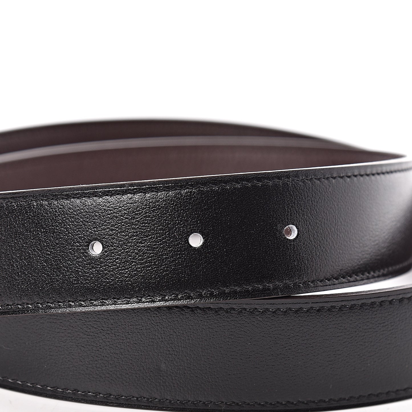 Box Togo 32mm Belt Strap 85 Black Chocolate