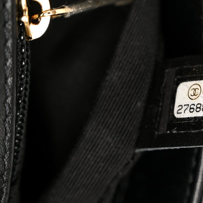 Chanel Calfskin Stitched CC Case Flap Bag Black 7 of 11