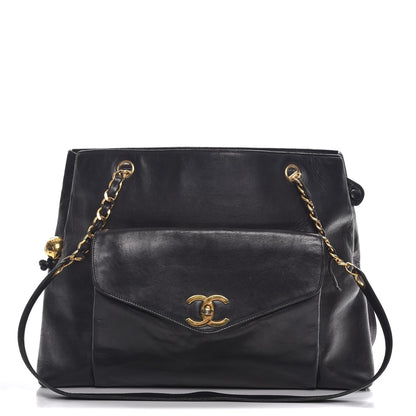 Chanel Lambskin Shoulder Bag Black 1 of 14
