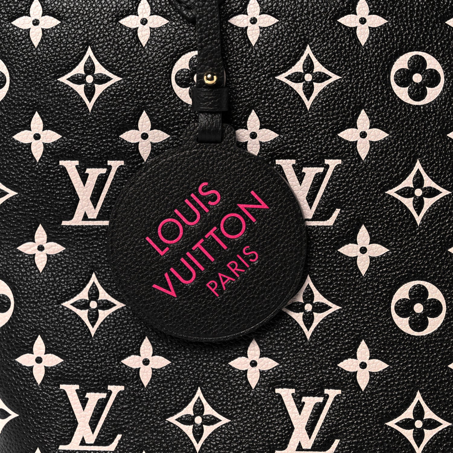 Louis Vuitton Empreinte Spring In The City Neverfull MM Black White Pink 7 of 9