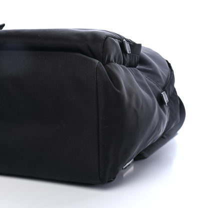 Prada Nylon Tessuto Logo Patch Backpack Black 10 of 11