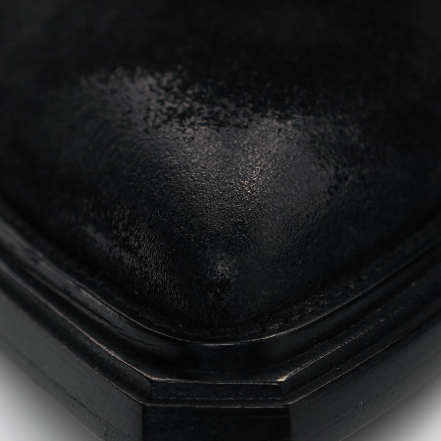 Suede Santiag Western Boots 38.5 Black
