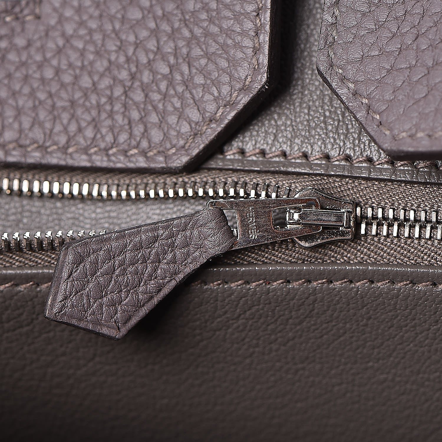 Hermes Togo Birkin 35 Etain 17 of 32