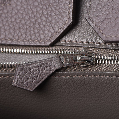 Hermes Togo Birkin 35 Etain 17 of 32