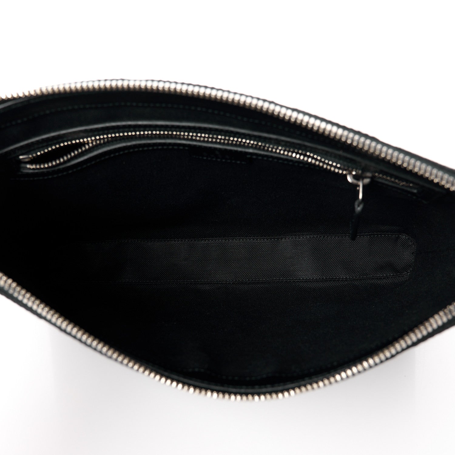 Gucci Monogram Jumbo GG Textured Dollar Calfskin Wristlet Messenger Bag Black 5 of 12