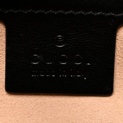 Gucci Calfskin Matelasse Small GG Marmont Shoulder Bag Black 6 of 11