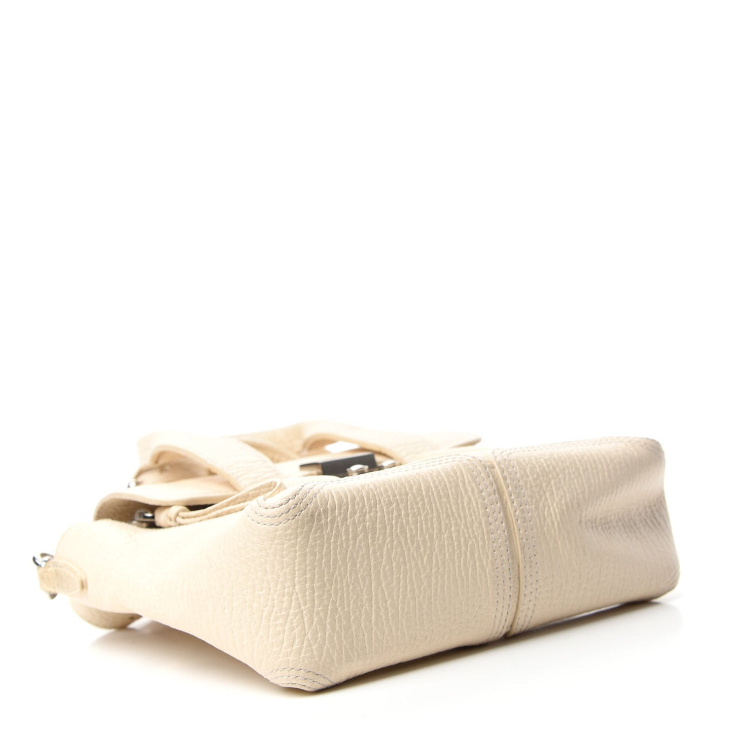 Textured Calfskin Mini Pashli Satchel Milk