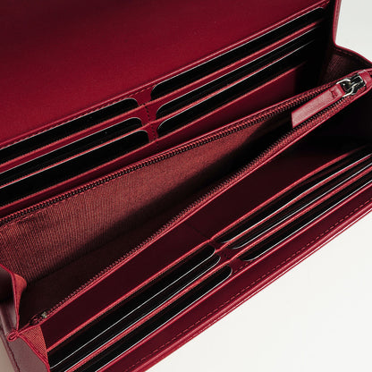 Chanel Patent Caviar Timeless CC Large Gusset Flap Wallet Burgundy 6 of 8