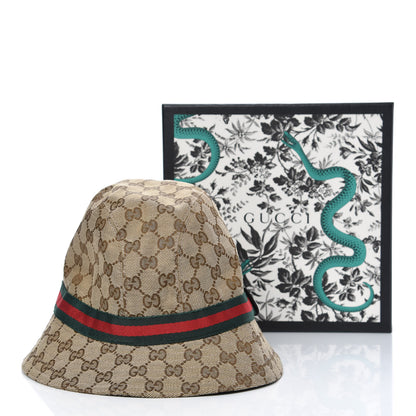 Gucci Monogram Web Bucket Hat XL Brown 7 of 7