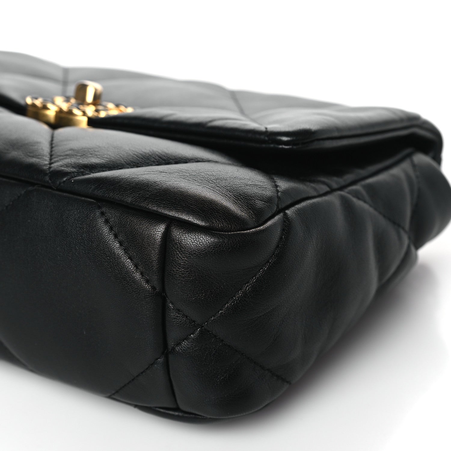 Chanel Lambskin Quilted Medium Chanel 19 Flap Black 10 of 12