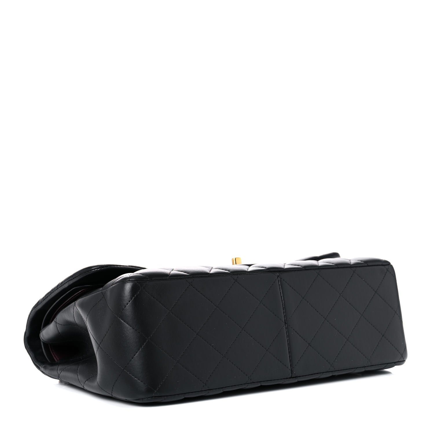 Chanel Lambskin Quilted Jumbo Double Flap Black 4 of 16