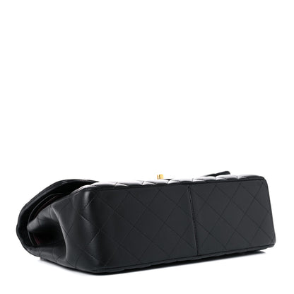 Chanel Lambskin Quilted Jumbo Double Flap Black 4 of 16
