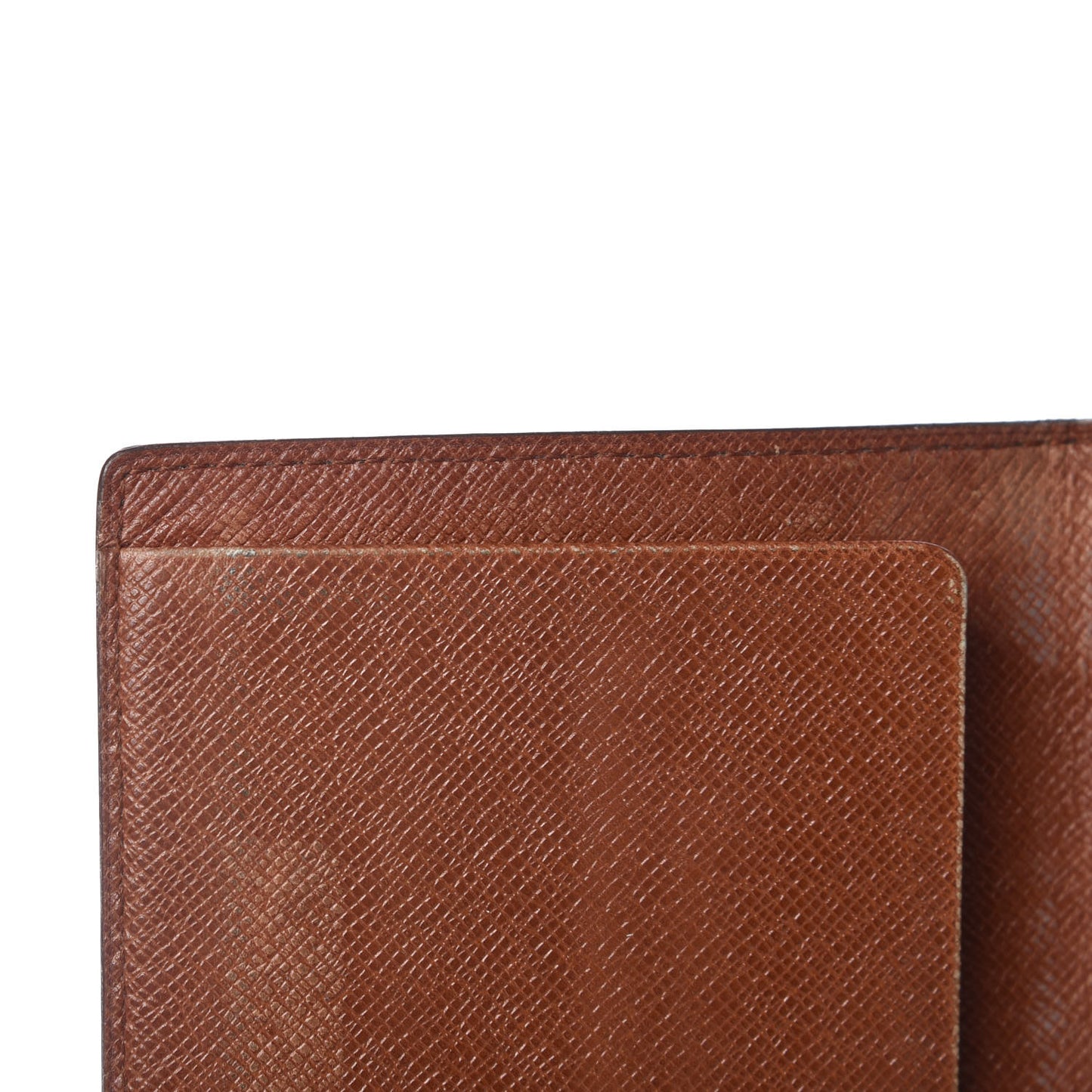 Monogram Simple Checkbook Holder Wallet