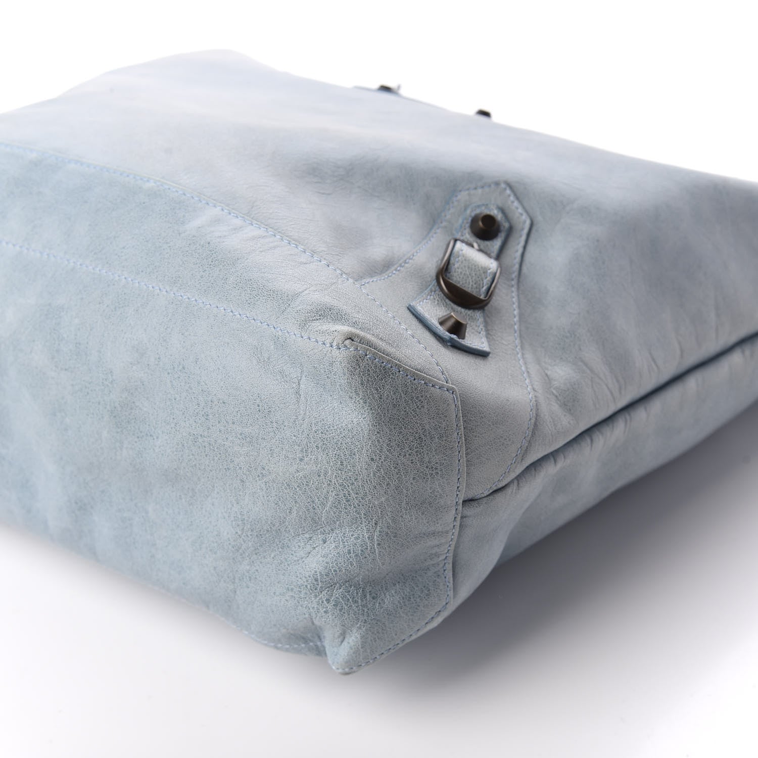 Balenciaga Agneau Classic Hardware Day Hobo Bleu Glacier 9 of 13