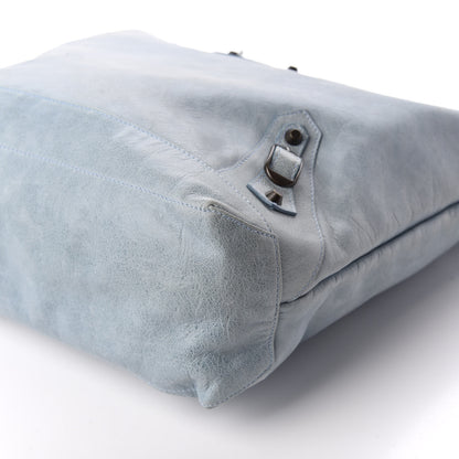 Balenciaga Agneau Classic Hardware Day Hobo Bleu Glacier 9 of 13