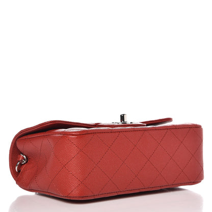 Chanel Caviar Quilted Mini Rectangular Flap Red 4 of 7