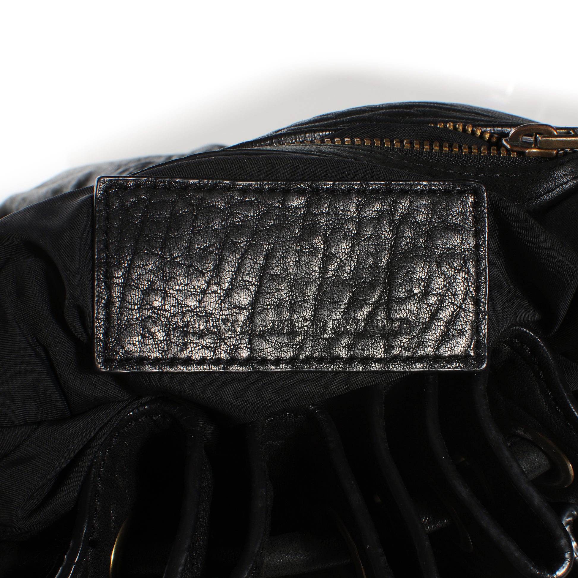 Alexander Wang Leather Diego Bucket Bag w Antique Brass Hardware Black 5 of 6