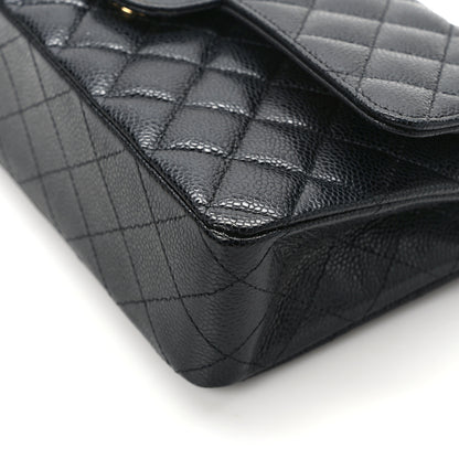 Chanel Caviar Quilted Medium Double Flap Black 12 of 13