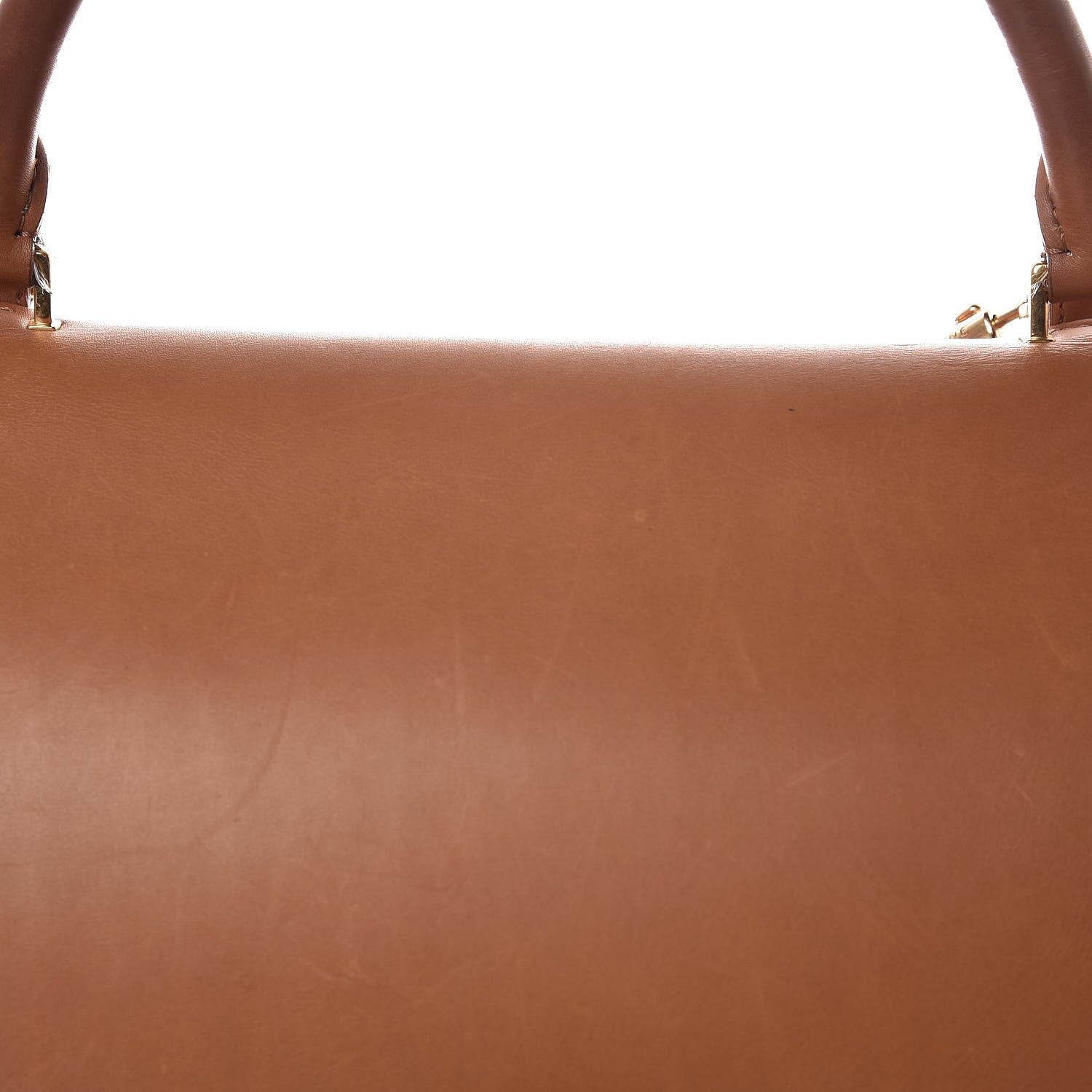 Celine Natural Calfskin Suede Medium Trapeze Tan 13 of 19