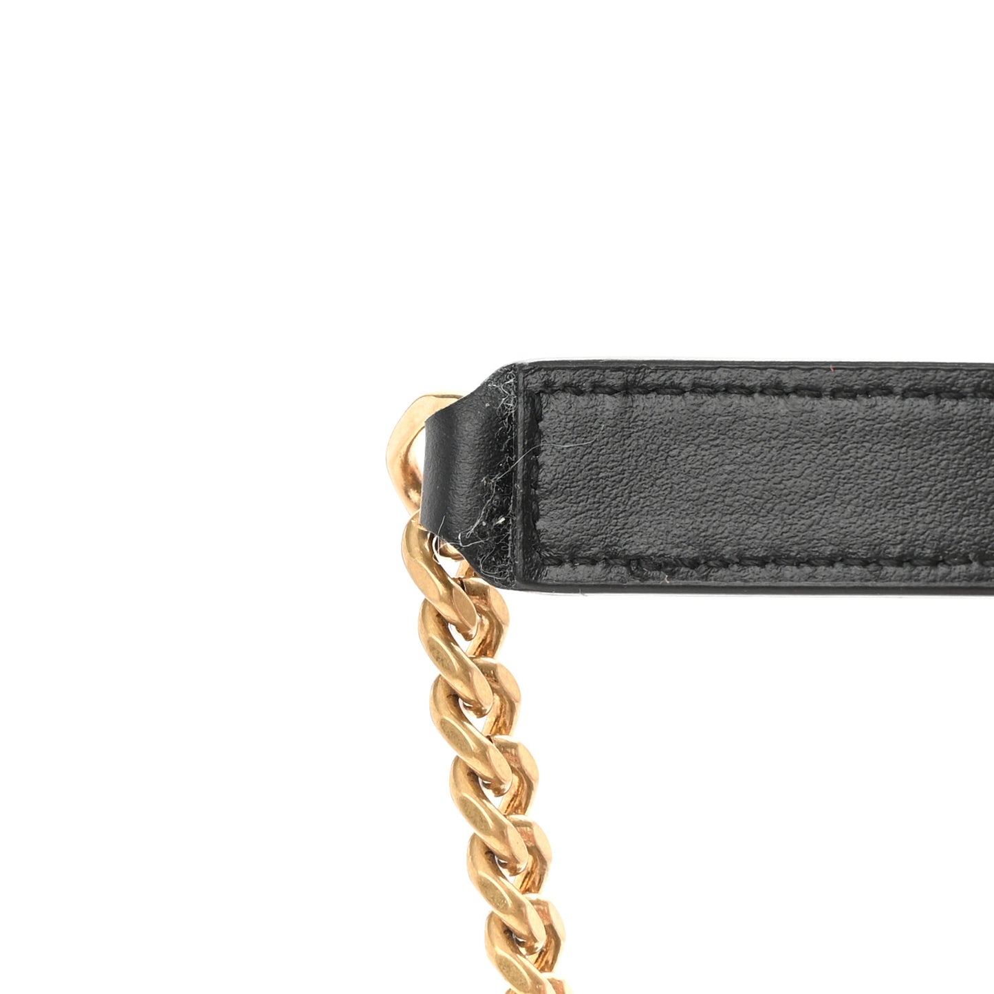 Calfskin Y Quilted Monogram Small Loulou Chain Satchel Black