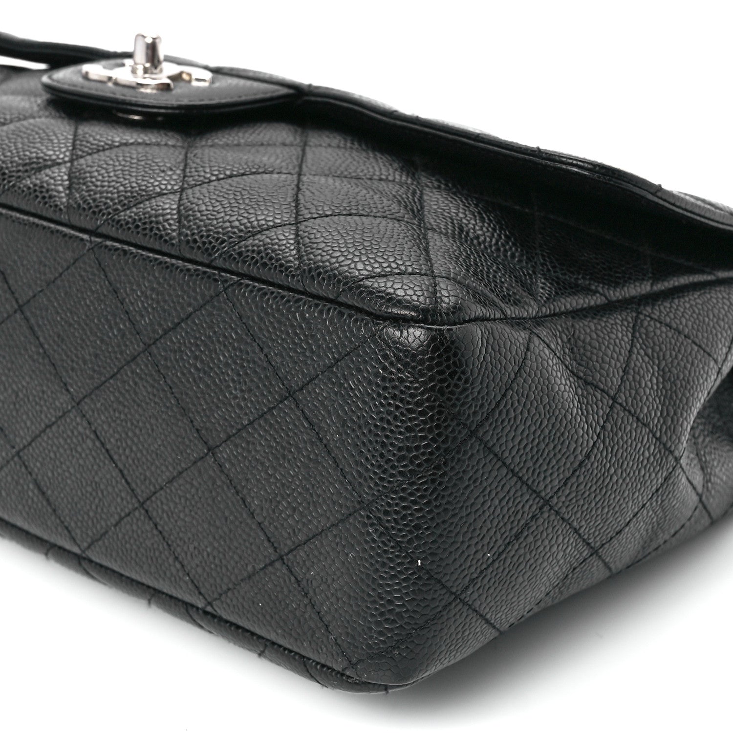 Chanel Caviar Quilted Jumbo Single Flap Black 12 of 12