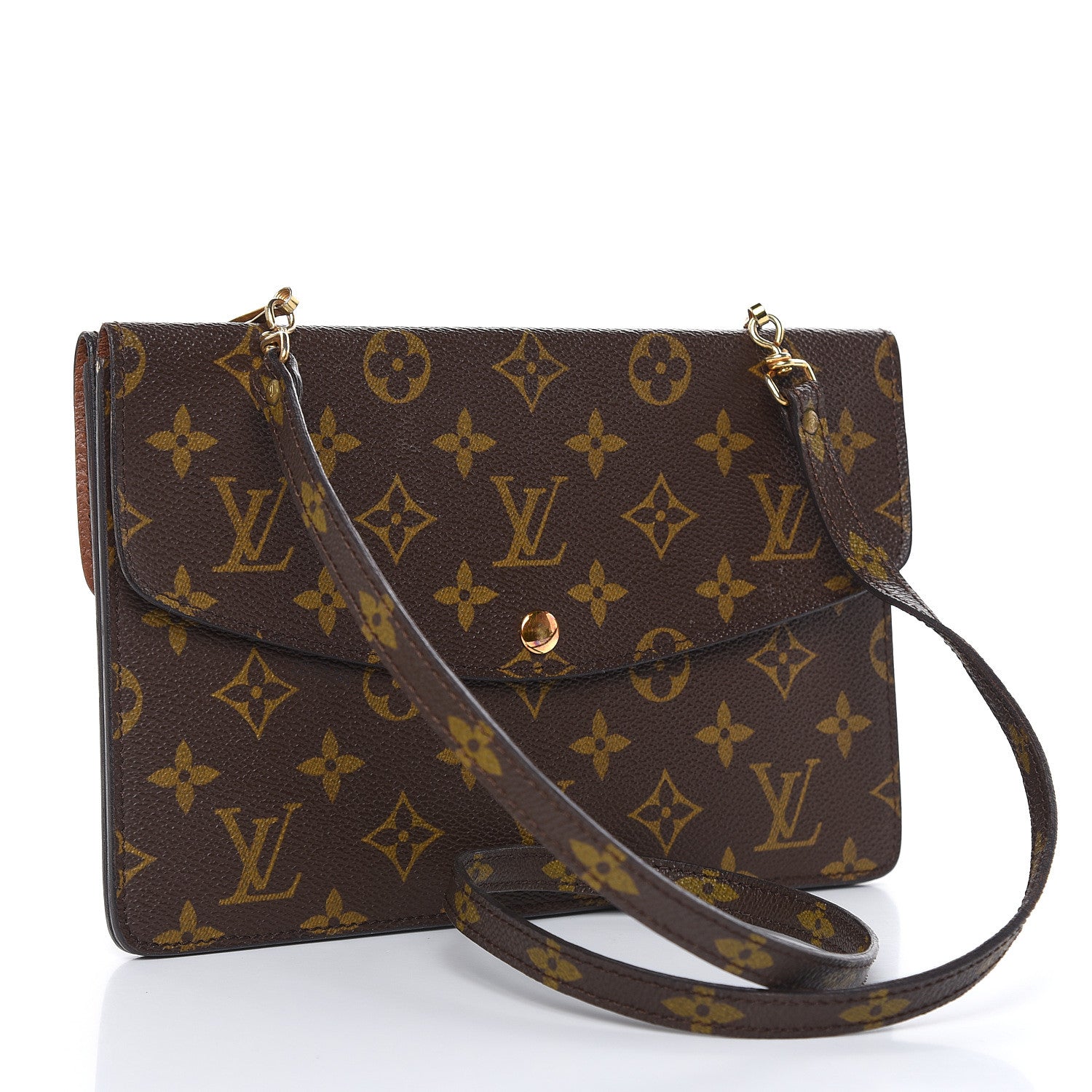 Louis Vuitton Monogram Pochette Double Rabat 2 of 12