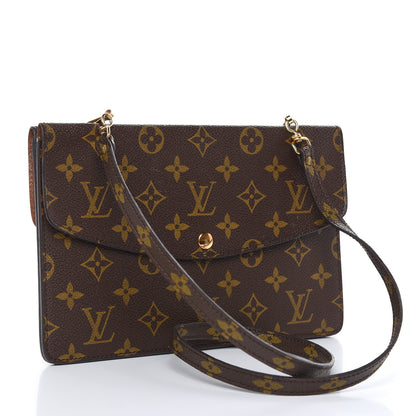 Louis Vuitton Monogram Pochette Double Rabat 2 of 12