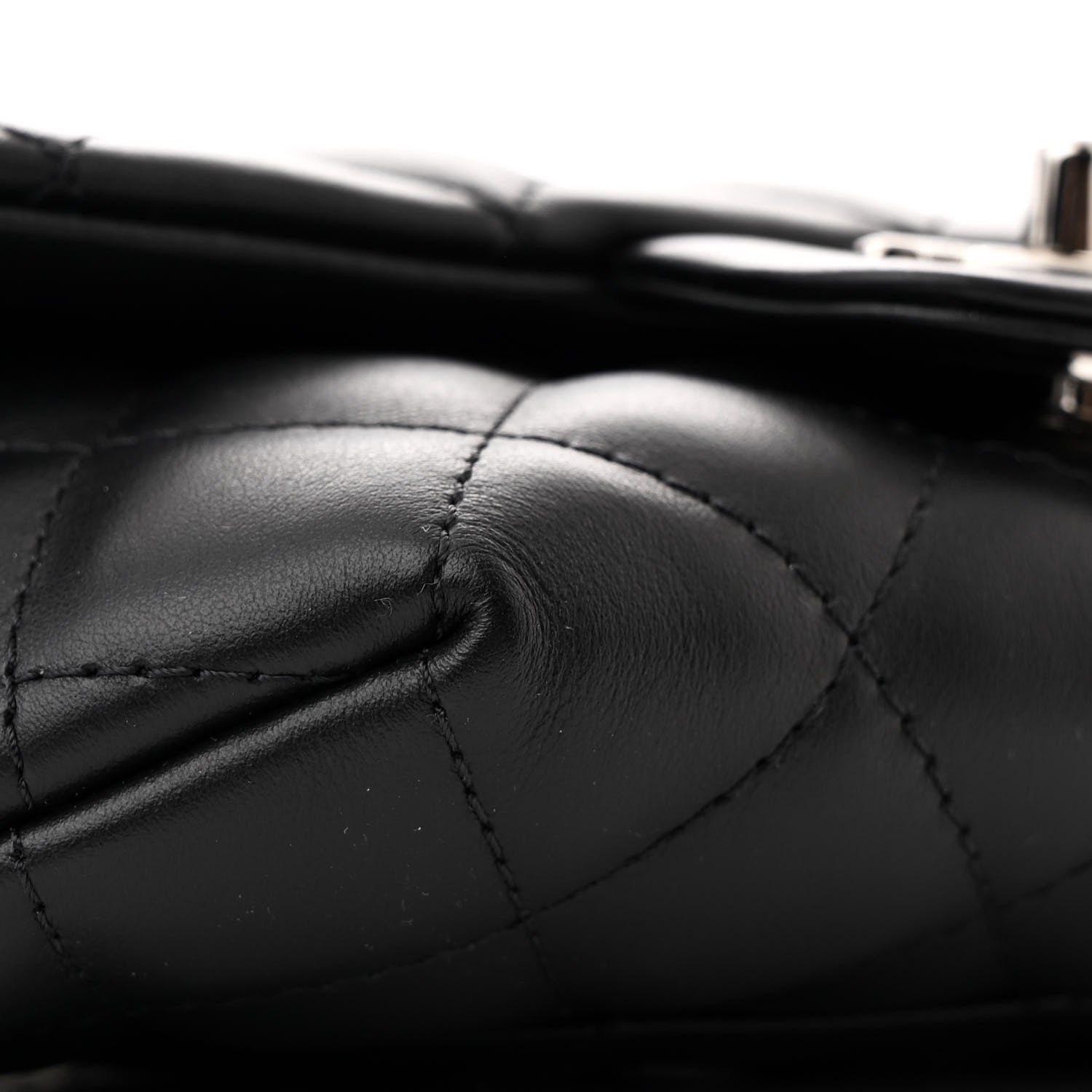 Chanel Calfskin Quilted CC Uniform Flap Belt Bag Black 9 of 11