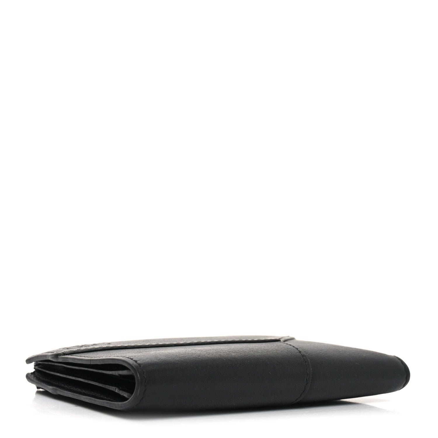 Loewe Calfskin Puzzle Zip Slim Compact Bi-Fold Wallet Black 4 of 6