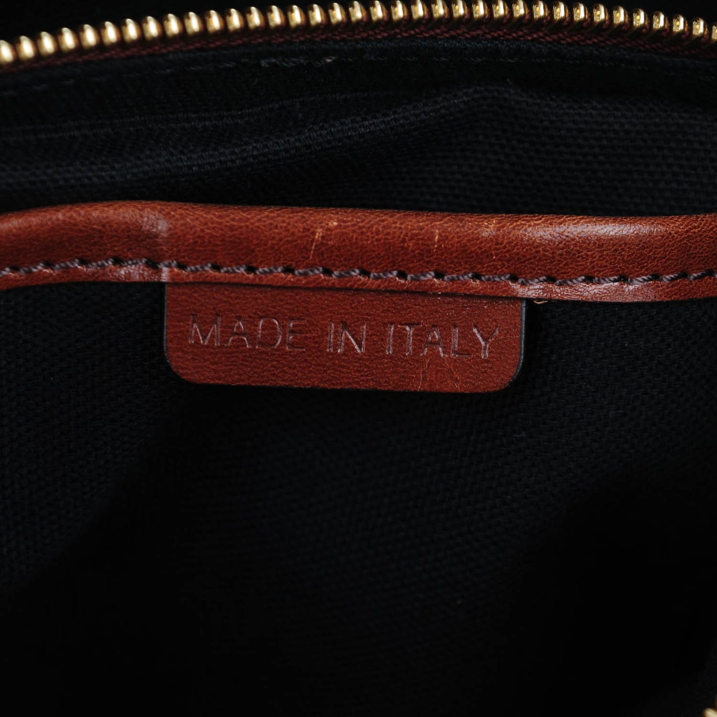 House Check Bridle Calfskin Medium Gosford Hobo Dark Tan