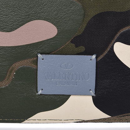 Valentino Garavani Nappa Canvas Camouflage Zip Pouch Multicolor 5 of 12