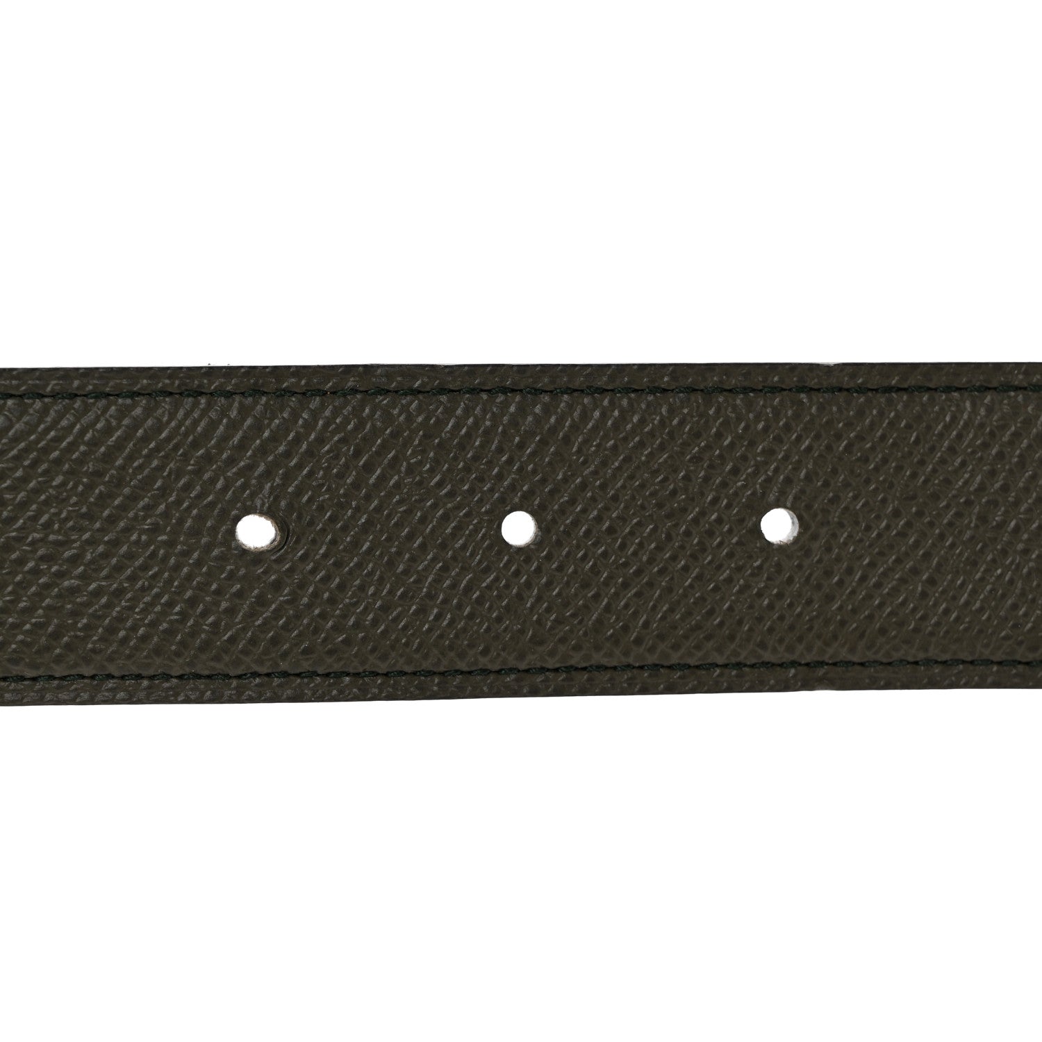 Hermes Epsom 32mm Belt Strap 105 42 White Vert De Gris 4 of 9