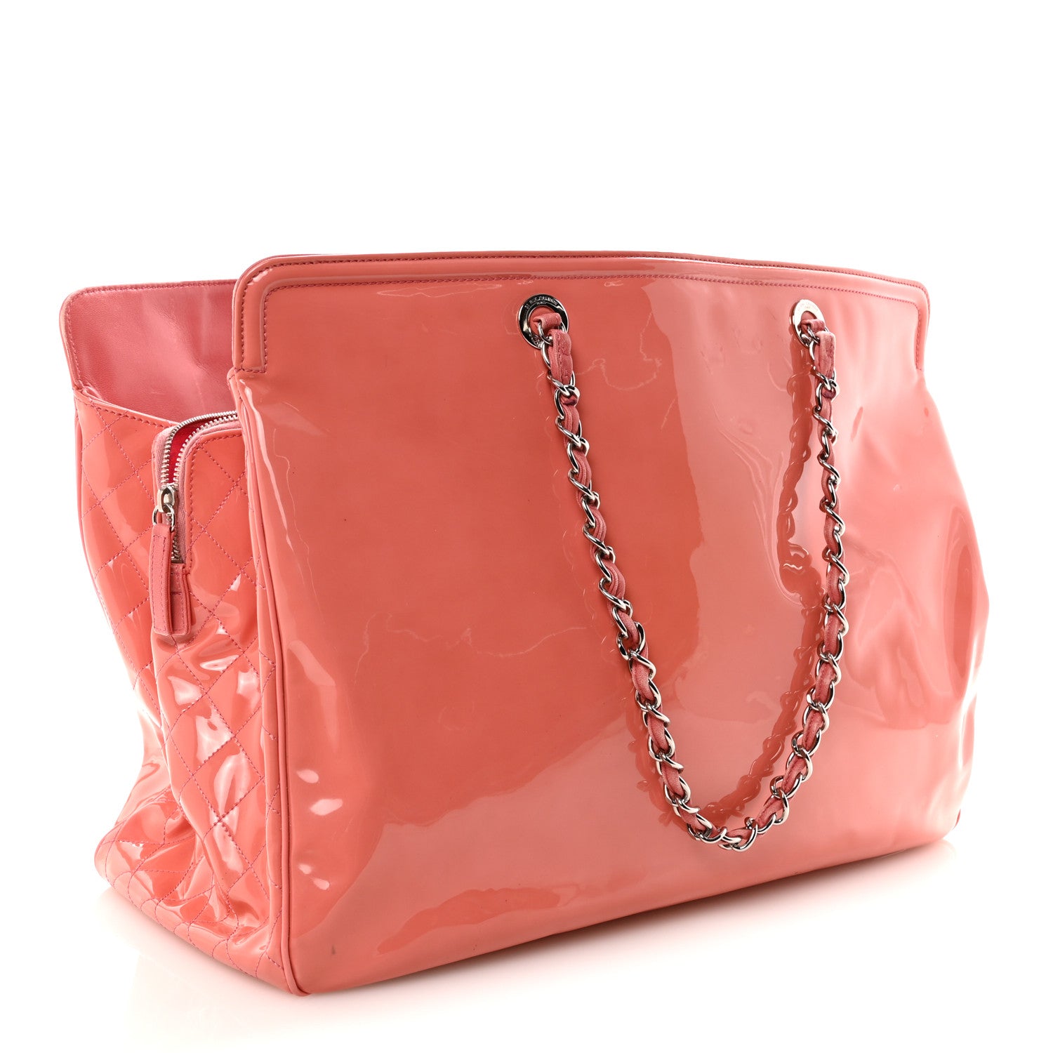 Chanel Vinyl Lipstick Ligne Tote Pink 3 of 10