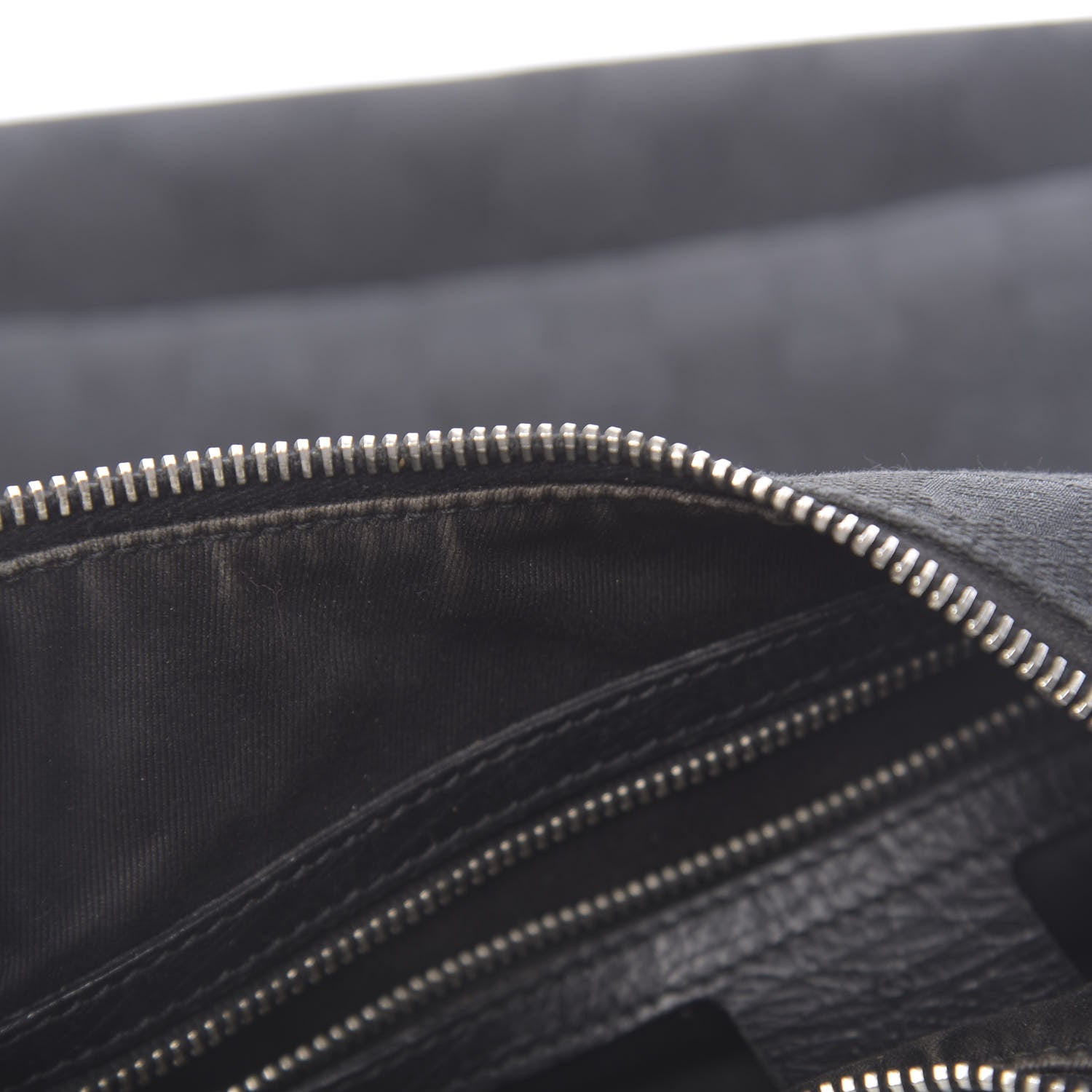 Gucci Monogram Medium Horsebit Chain Hobo Black 9 of 16